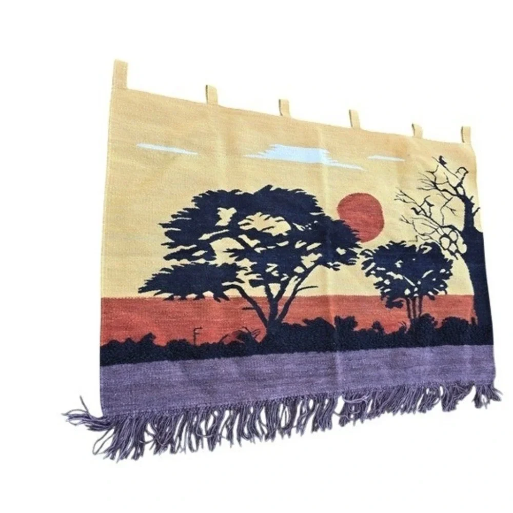 Sunset Wool Tapestry Wall Hanging‎ 48